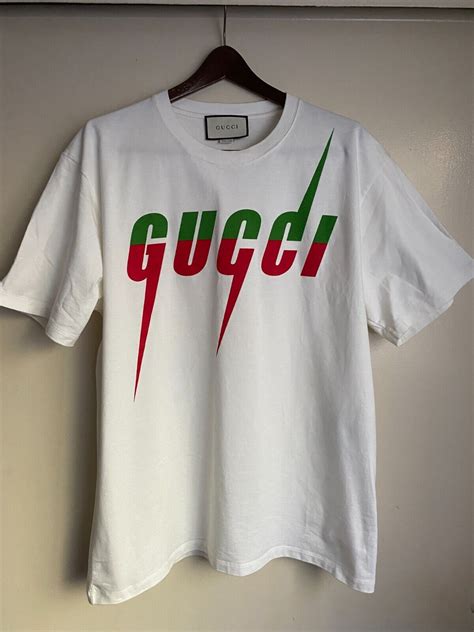 gucci red and green t shirt|Gucci shirt red and green.